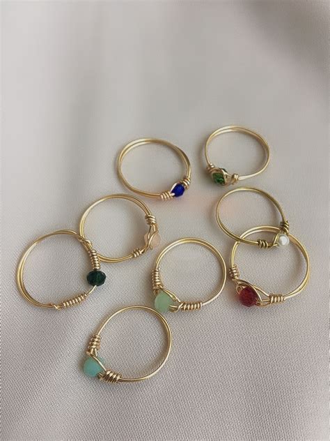 Custom Handmade Rings Diy Wire Jewelry Rings Indie Jewelry Wire