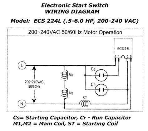 Electronic Motor Start Switch Ecs224l