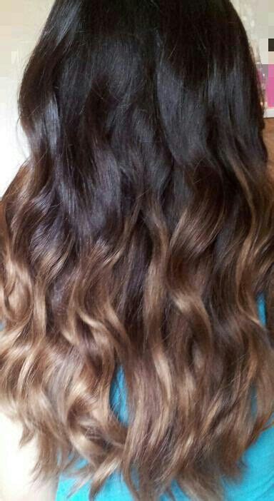 You can do caramel highlighted ombre or you can use different shades of caramel or use contrast with caramel. Black to caramel ombre hair | Hair, Makeup & Nails | Pinterest