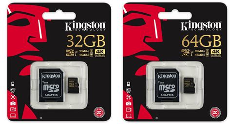 Kingston Digital Gold Microsd Uhs I Class 3 64gb And 32gb Flash Card