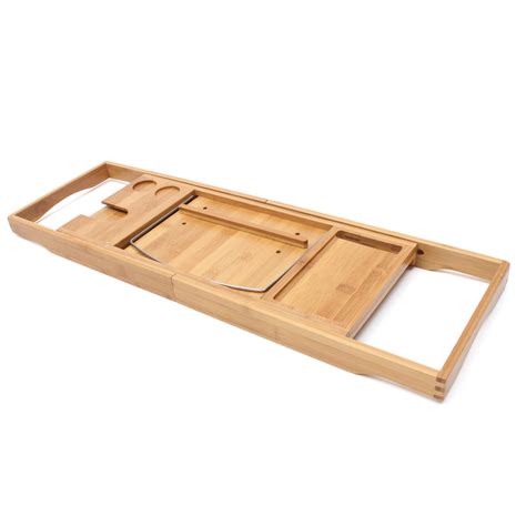 Ipegtop stainless steel bathtub caddy tray with wine glass holder. Bathtub caddy bamboo bath tub holder bathroom tray glass ...
