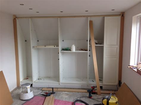 You can pick and choose sections to build the storage you want. Fully functional IKEA fitted wardrobe for sloping ceiling ...