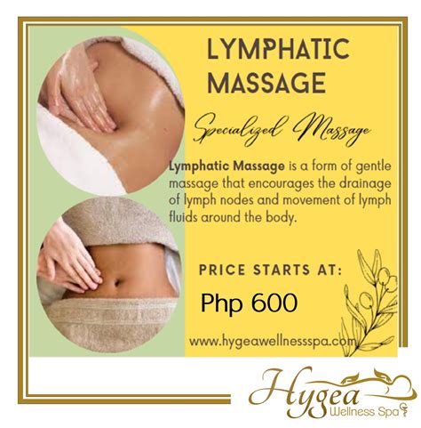 What Is Lymphatic Massage And Hygea Wellness Spa Gmall