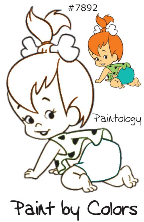 Pebbles Flintstone Coloring Pages