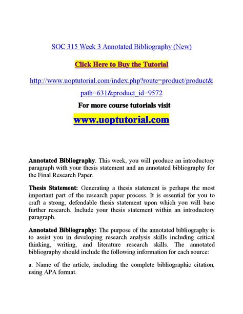 Annotated Bibliography Example 3 Paragraphs Telegraph