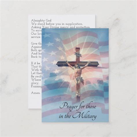 Prayer For Those In The Military Service Holy Card Catholic Religious Spiritual Prayer