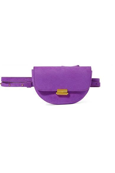 Wandler Anna Buckle Belt Bag In Purple Modesens Leather Bag Trends