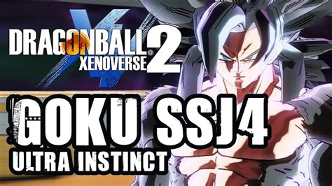 Dragon Ball Xenoverse 2 Goku Ultra Instinct Ssj4 Youtube