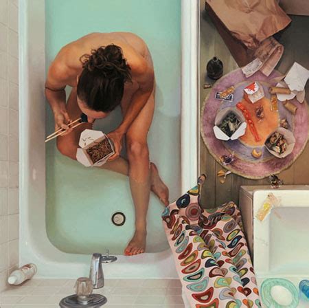 Choose your favorite lady in red paintings from 1,962 available designs. Girl in Bath Eating Food