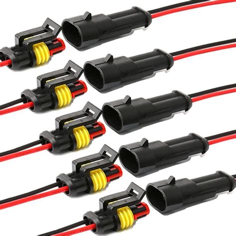 Buy YETOR Way Car Waterproof Electrical Connector AWG Pin Plug Auto Electrical Wire