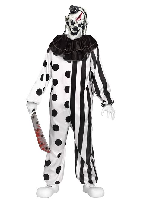 Teen Killer Clown Costume Scary Halloween Costume