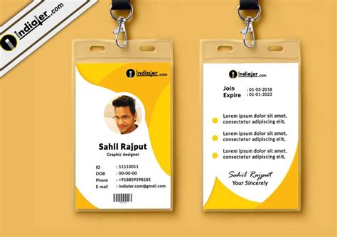 How to make a id card in drawtify's free id card maker the fastest method is: Multipurpose Corporate Office ID Card Free PSD Template ...