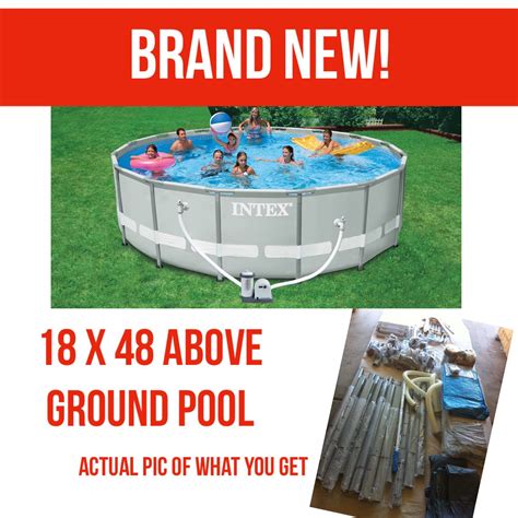 Brand New Intex Ultra Frame 18 X 48 Above Ground Swimming Pool For Sale
