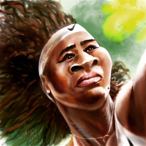 Serena Williams Caricature Brent