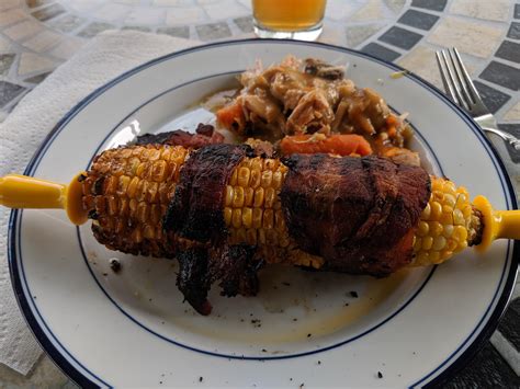 grilled bacon wrapped corn on the cob recipe allrecipes