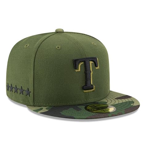 Texas Rangers New Era 2017 Memorial Day 59fifty Fitted Hat Green
