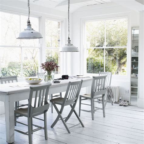 Vanilla Press Beautiful White Dining Room