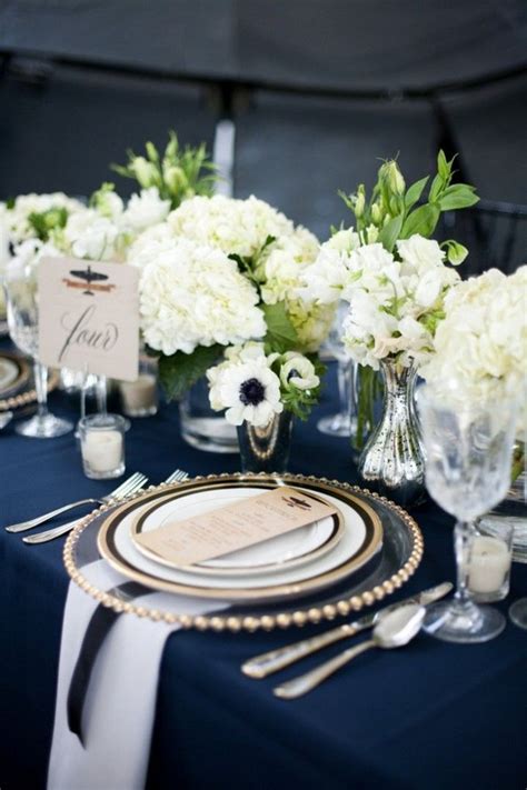 40 Pretty Navy Blue And White Wedding Ideas Deer Pearl Flowers Part 2