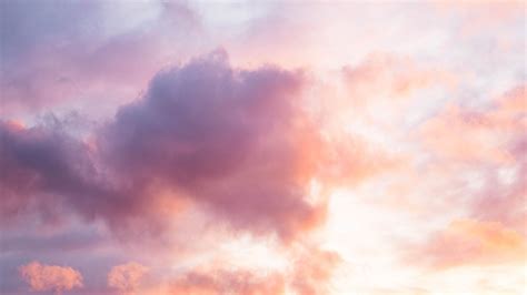 Download Wallpaper 1920x1080 Clouds Sunset Sky Pink Dusk Evening