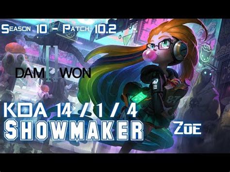 DWG Showmaker ZOE Vs LUCIAN Mid Patch 10 2 KR Ranked YouTube