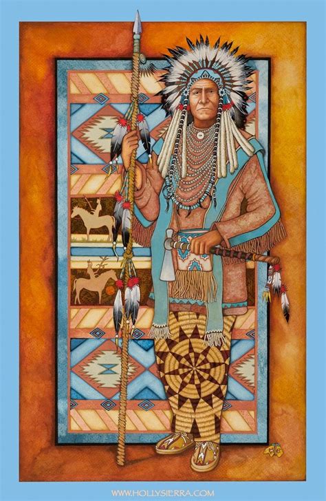 Chief Black Elk A Native American Inspired Chief Etsy Native