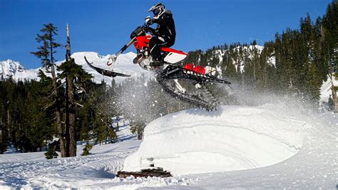 Honda Cr500af Snowtechmx Adrenaline Snowbike Riding To