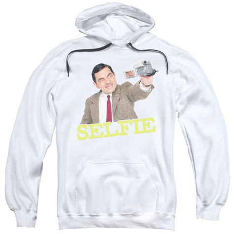 Dvrunlimited Inc Mr Beanselfie Adult Pull Over Hoodie White 3x
