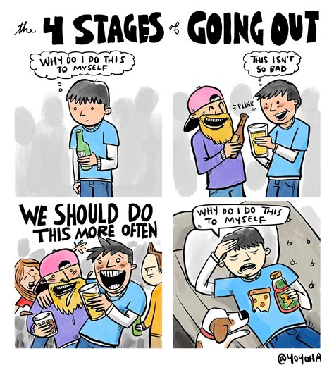 The 4 Stages Of Going Out