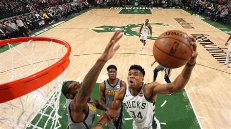 Giannis Antetokounmpo Soars For Alley Oop Slam In Milwaukee Bucks Win Over Indiana Pacers Nba
