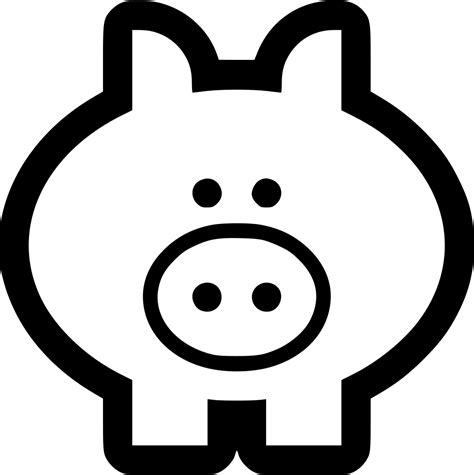 Pig Svg Pig Svg Png Icon Free Download 559290 Onlinewebfonts - Piggy
