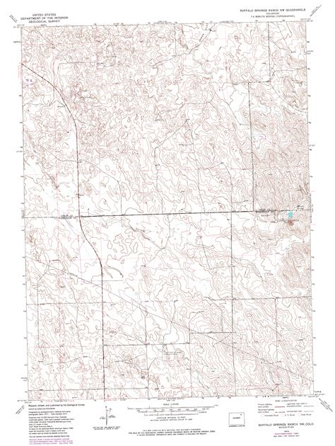 Buffalo Springs Ranch Nw Co Topographic Map Topoquest