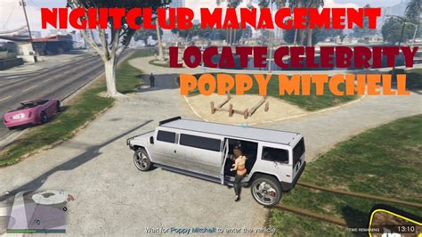 Gta Online Nightclub Management Locate Celebrity Poppy Mitchell