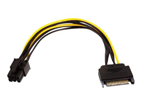 Slimline Sata Power Cable Adapter 6 Pin To 15 Pin Male Sata Power Cable