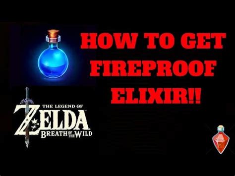 I'm not even sure if i am running the right party anyways, and maybe doing too many supports (i just wanted to make sure i had fire resistance and confusion. Breath Of The Wild Fireproof Elixir Recipe | Deporecipe.co