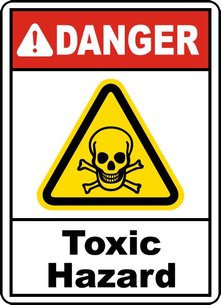 Danger Toxic Hazard Sign Claim Your Discount
