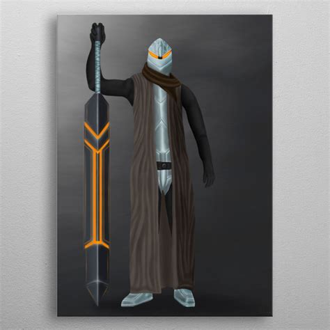 The Heavy Cyber Knight By Alexander Nüsgen Metal Posters Displate