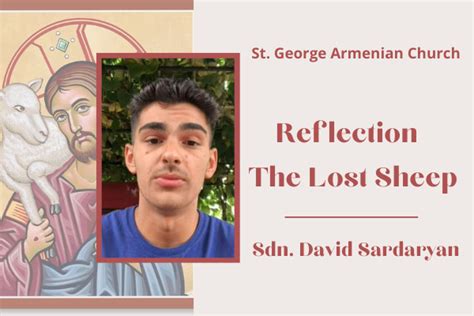 The Lost Sheep Reflection By Sdn David Sardaryan St George