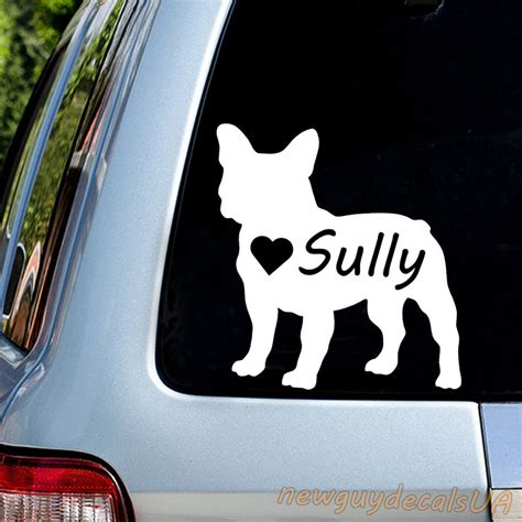 Custom French Bulldog Car Decal Window Sticker Laptop Etsy