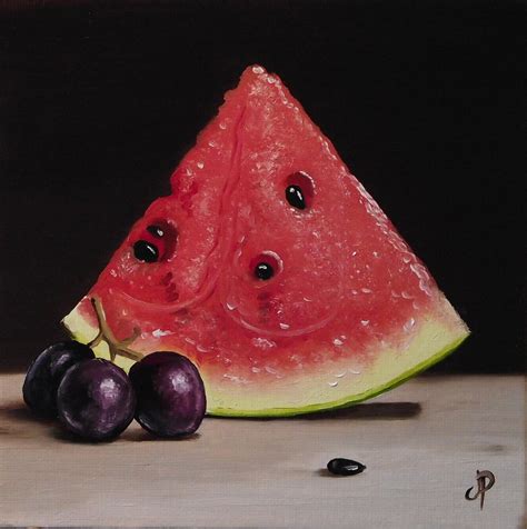 Jane Palmer Fine Art Watermelon With Grapes