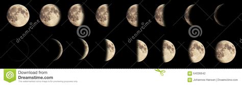 Composite Image Of The Phases Of The Moon Stock Photo Image Of Crater
