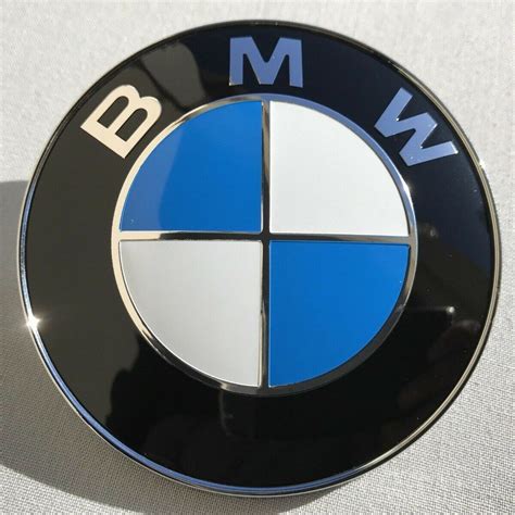 2pcs Front Hood And Rear Trunk 82mm And 74mm Badge Emblem For Bmw Emblems