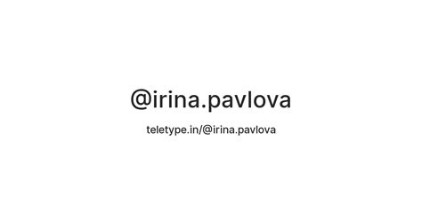 Irinapavlova — Teletype