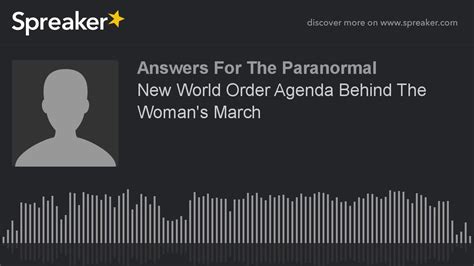 New World Order Agenda Behind The Womans March Youtube