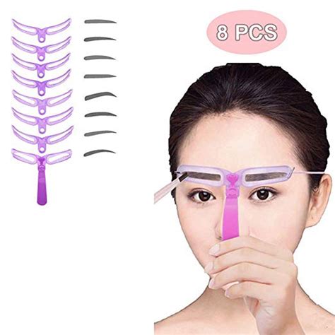 Eyebrow Stencil 8 Styles Eyebrow Shapes Diy Grooming Stencil Kit