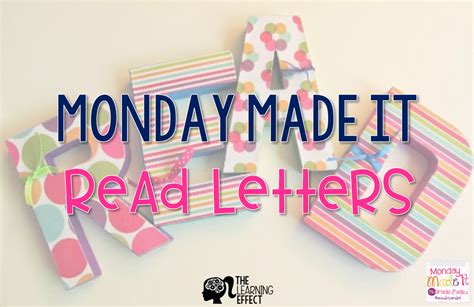 Monday Made It Read Letters For Classroom Library The Learning Effect