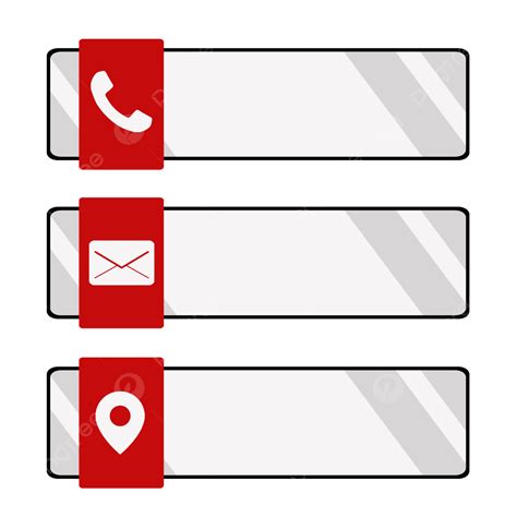 Map Location Email Phone Icon Logo Symbol Text Box Design Transparent