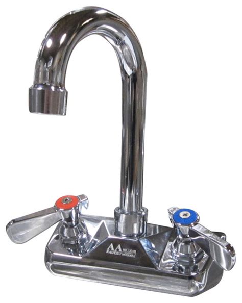 Restaurant supply store in el monte, california. 4" Wall Mount Heavy Duty Sink Faucet, Lead-Free - Modern ...