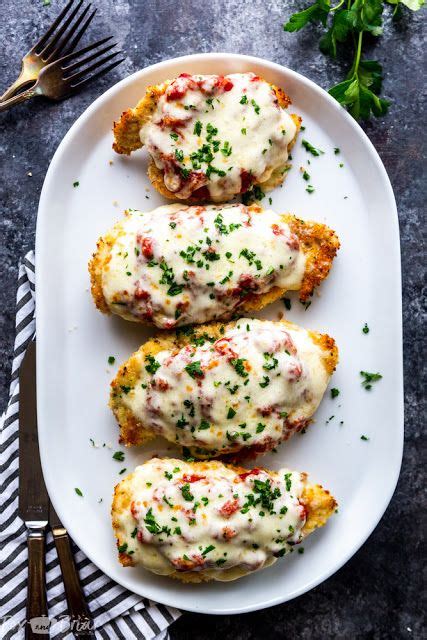 Cook 4 minutes or until edges begin to brown. Oven Baked Chicken Parmesan | Recipe | Baked chicken ...