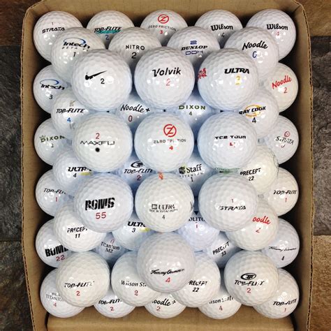 60 Assorted Brands Golf Balls 5 Dozen Premium Used Golf Balls