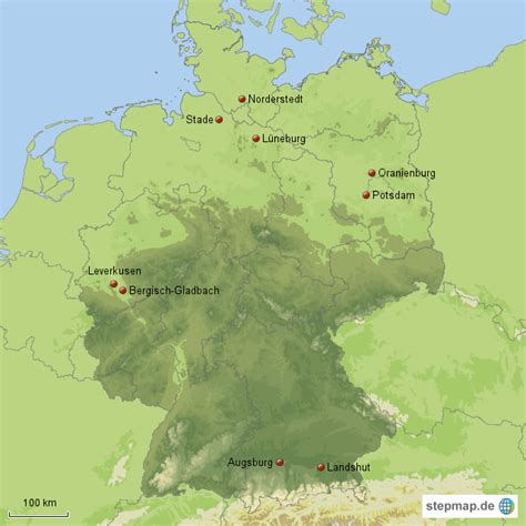 Zeigt die entfernung von rumänien zum nordpol, äquator, südpol und zu jedem ort. StepMap - Vorstädte der dt. Millionenstädte - Landkarte ...